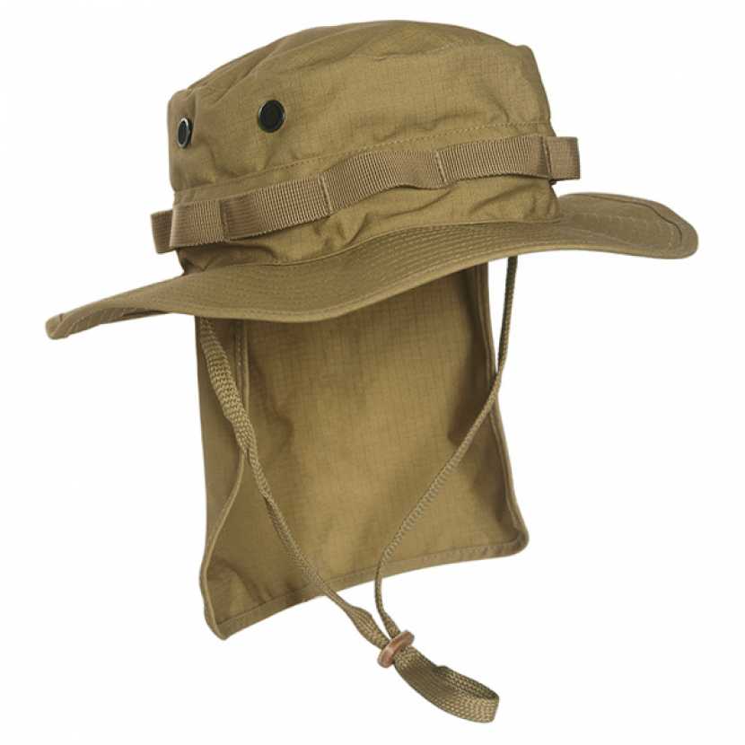Klobouk US typ GI nepromokavý s límcem - coyote